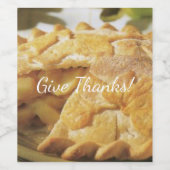 Erntedank Apple Pie Weinetikett (Einzelnes Label)