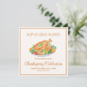 Erntedank Aquarell Türkei Save The Date (Stehend Vorderseite)