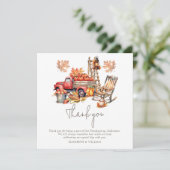 Erntedank Aquarellbild Dankeskarte (Stehend Vorderseite)