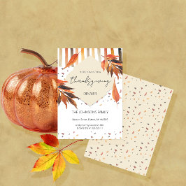 Erntedank Aquarellfarben Herbst Pastellfarben Blät Einladung