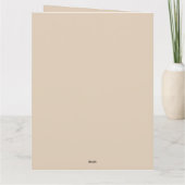 Erntedank-Aquarellpumpen und Blume- Karte (Rückseite)