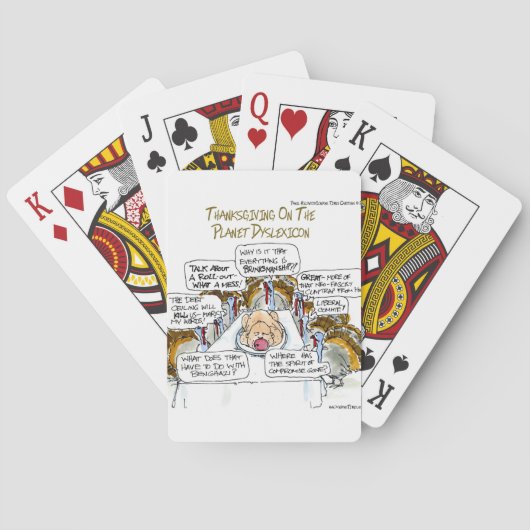Erntedank auf Dyslexicon Funny Spielkarten (Rückseite)