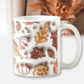 Erntedank Aufgeblasener Herbst Herbst Blätter Acor Kaffeetasse