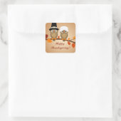Erntedank-Aufkleber Quadratischer Aufkleber (Tasche)