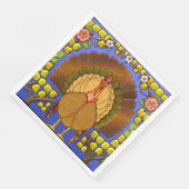 Erntedank aus Hartglas Türkei Serviette (Ecke)