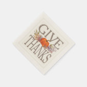 Erntedank Autumn Pumpkin Danke Serviette (Ecke)