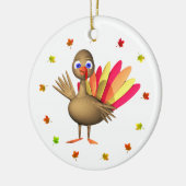 Erntedank-Baby die Türkei Keramikornament (Links)