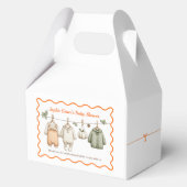 Erntedank Baby Shower Girl | Gemütliche Wäschelein Geschenkschachtel (Vorderseite)