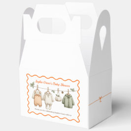 Erntedank Baby Shower Girl | Gemütliche Wäschelein Geschenkschachtel