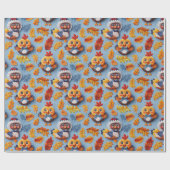 Erntedank Baby Türkei und Chicks Geschenkpapier (Flach)