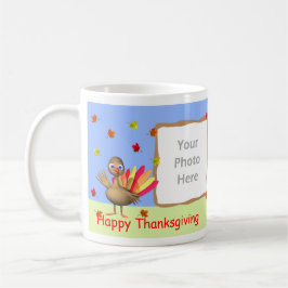 Erntedank Baby Turkey 2-Foto Kaffeetasse