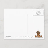 Erntedank-Bärn-Feiertags-Cartoonpostkarte Feiertagspostkarte (Rückseite)