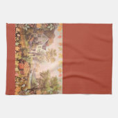 Erntedank Bauern Zuhause Harvest Geschirrtuch (Horizontal)