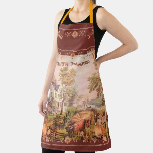 Erntedank Bauern Zuhause Harvest Schürze (InSitu)