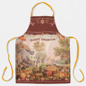 Erntedank Bauern Zuhause Harvest Schürze (Vorderseite)