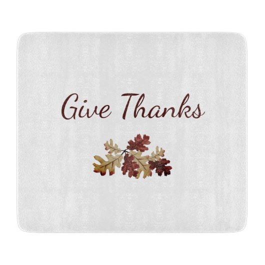 Erntedank bedanken sich bei Herbst-Folien Schneidebrett (Vorderseite)