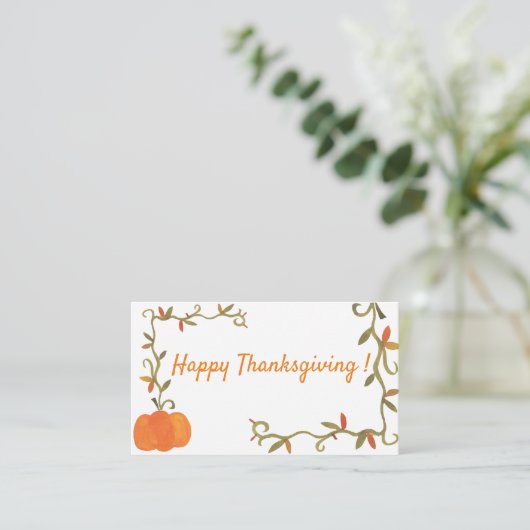 Erntedank Begleitkarte (Stehend Vorderseite)