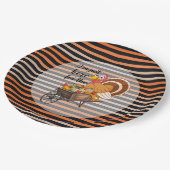 Erntedank Beliebte schöne Herbstkollektion Pappteller (Schrägansicht)