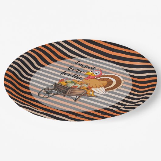 Erntedank Beliebte schöne Herbstkollektion Pappteller (Schrägansicht)