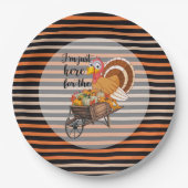 Erntedank Beliebte schöne Herbstkollektion Pappteller (Vorderseite)