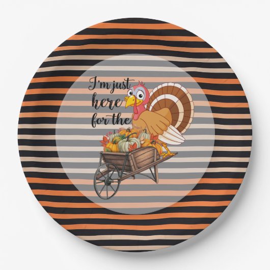 Erntedank Beliebte schöne Herbstkollektion Pappteller (Vorderseite)