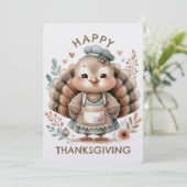 Erntedank Benutzerdefinierte Flat-Urlaubskarte Feiertagskarte (Stehend Vorderseite)