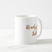 Erntedank bereit für Fall-Script-Typografie Kaffeetasse (VorderseiteRechts)
