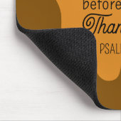 Erntedank Bibel Verse Grünes Leaf Autumm Orange Mousepad (Ecke)