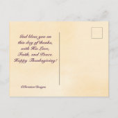 Erntedank Bible Verse Philippianer 4:6-7 Herbst Postkarte (Rückseite)