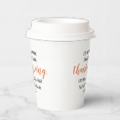 Erntedank Bible Verse Script Pappbecher (Rechts)