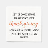 Erntedank Bible Verse Script Serviette (Vorderseite)