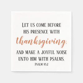 Erntedank Bible Verse Script Serviette