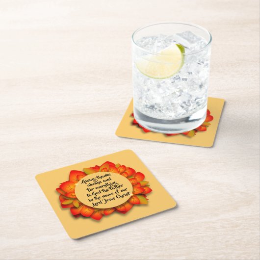 Erntedank Biokonzept Herbstblatt Rechteckiger Pappuntersetzer (Vor Ort)