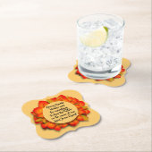 Erntedank Biokonzept Herbstblatt Untersetzer (Vor Ort)