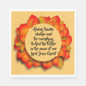 Erntedank Biokonzept Herbstleaf Medium Serviette (Vorderseite)