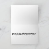 Erntedank Birds Feiertagskarte (Innenseite)