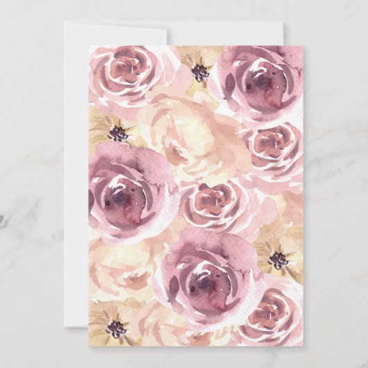 Erntedank Birthday Pumpkin Pink Dankeskarte (Rückseite)