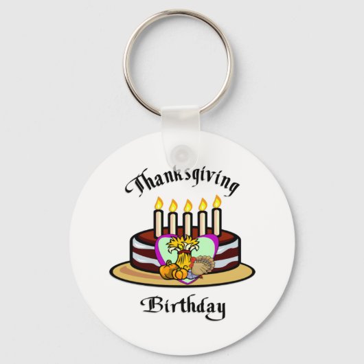 Erntedank Birthday Schlüsselanhänger (Vorderseite)