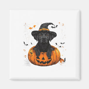 Erntedank "Black Lab Labrador Pumpkin Halloween" Magnet