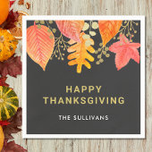 Erntedank Black Serviette