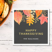 Erntedank Black Serviette