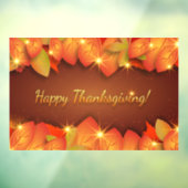 Erntedank-Blätter Fensterklammern Fensteraufkleber (Blatt 3)