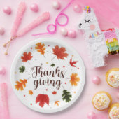 Erntedank-Blätter Pappteller (Party)