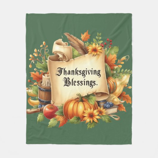 Erntedank Blessing Fleece Blanket (Vorderseite)