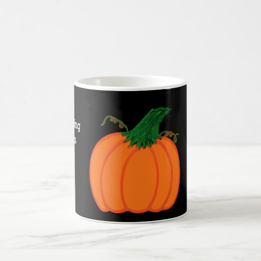 Erntedank Blessings Orange Pumpkin Kaffeetasse (Mittel)