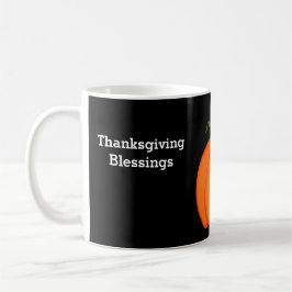 Erntedank Blessings Orange Pumpkin Kaffeetasse