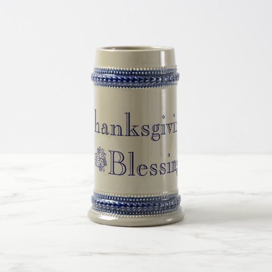 Erntedank Blessings Stein Bierglas (Mittel)