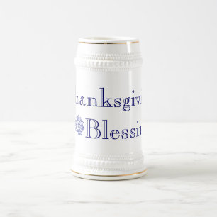 Erntedank Blessings Stein Bierglas