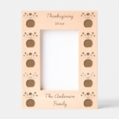 Erntedank-Blume in Pumpkin Custom Geätzte Rahmen (Vorderseite)