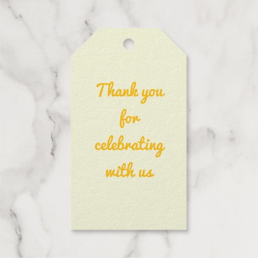 Erntedank-Blume in Pumpkin Custom Geschenkanhänger (Rückseite)